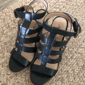 AE (Payless) Strappy Block Heels
